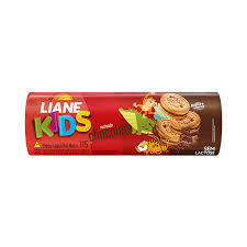 Biscoito Kids Recheado C/Chocolate S/Lactose 115g Liane