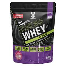 Black Wod Whey Protein Morango C/Creatina 900g Wod Nutrition