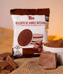 Biscoito de Arroz Integral Zero Açúcar 12x22g sabor Chocolate ao Leite | Mrs Taste