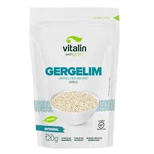 Gergelim Branco Descascado Int.Veg.S/Gluten 120G Vitalin Alim.