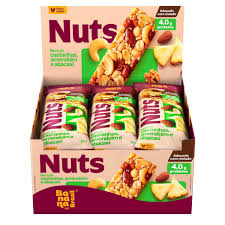 Barra Mini Nuts Zero Açúcar 22x15g sabor Chocolate Meio Amargo | Banana Brasil