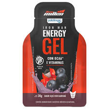 Iron Man Energy Gel c/BCAA 10x30g Açaí com Guaraná | New Millen