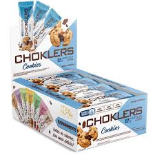 Barra de Proteína sem Açúcar Choklers 12x40g sabor Cookies | Mix Nutri