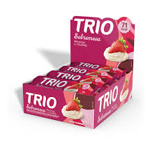 TRIO SOBREMESA 12X20G MORANGO E CHANTILLY
