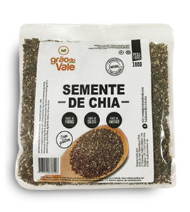 Semente de Chia sem Glúten 100g | Grão do Vale