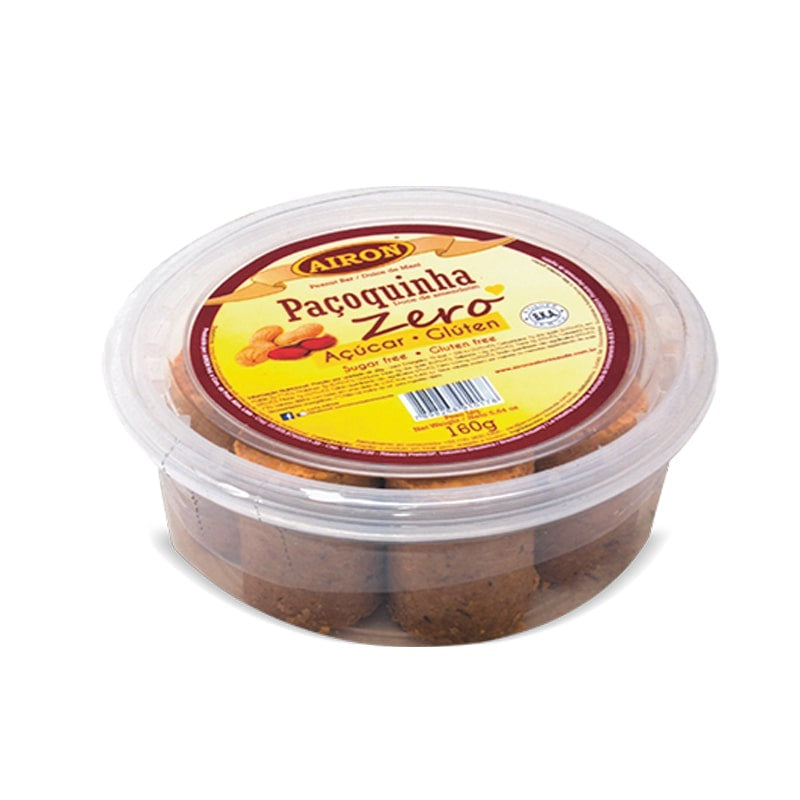 Pacoquinha Zero Acucar/Gluten 8X20G Airon