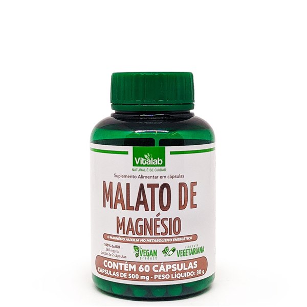 MALATO DE MAGNESIO VEGAN 500MG 60CPS