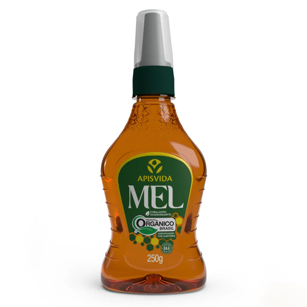 Mel Orgânico Bisnaga 250g | Apis Vida
