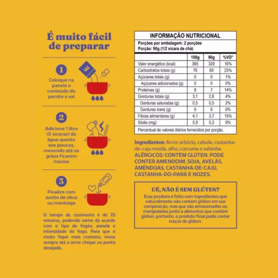 Risoto Sem Glúten 180g Milanês - Mexidona