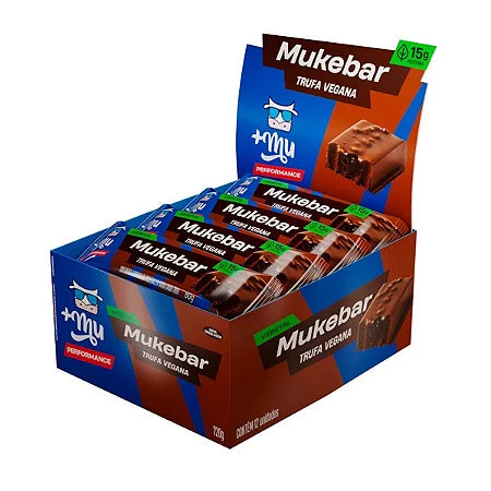 Barra de Proteína Vegetal Sabor Trufa Zero Açúcar Display 12x60G Mais Mu