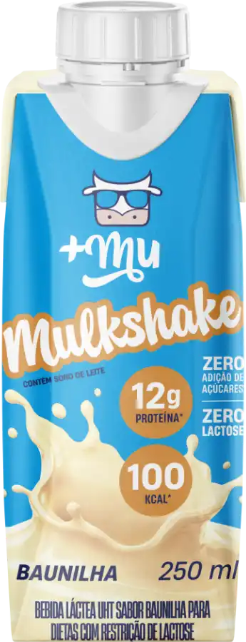 MULKSHAKE ZERO ACUC/LAC.250ML BAUNILHA