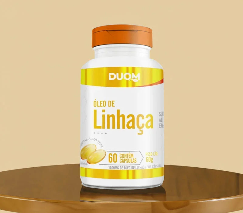 Óleo de Linhaça 1000mg 60 cápsulas | Duom
