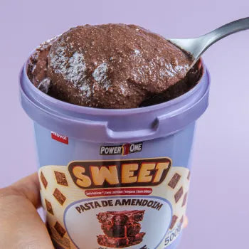 Pasta de Amendoim Sweet - 500G Brownie - Power One