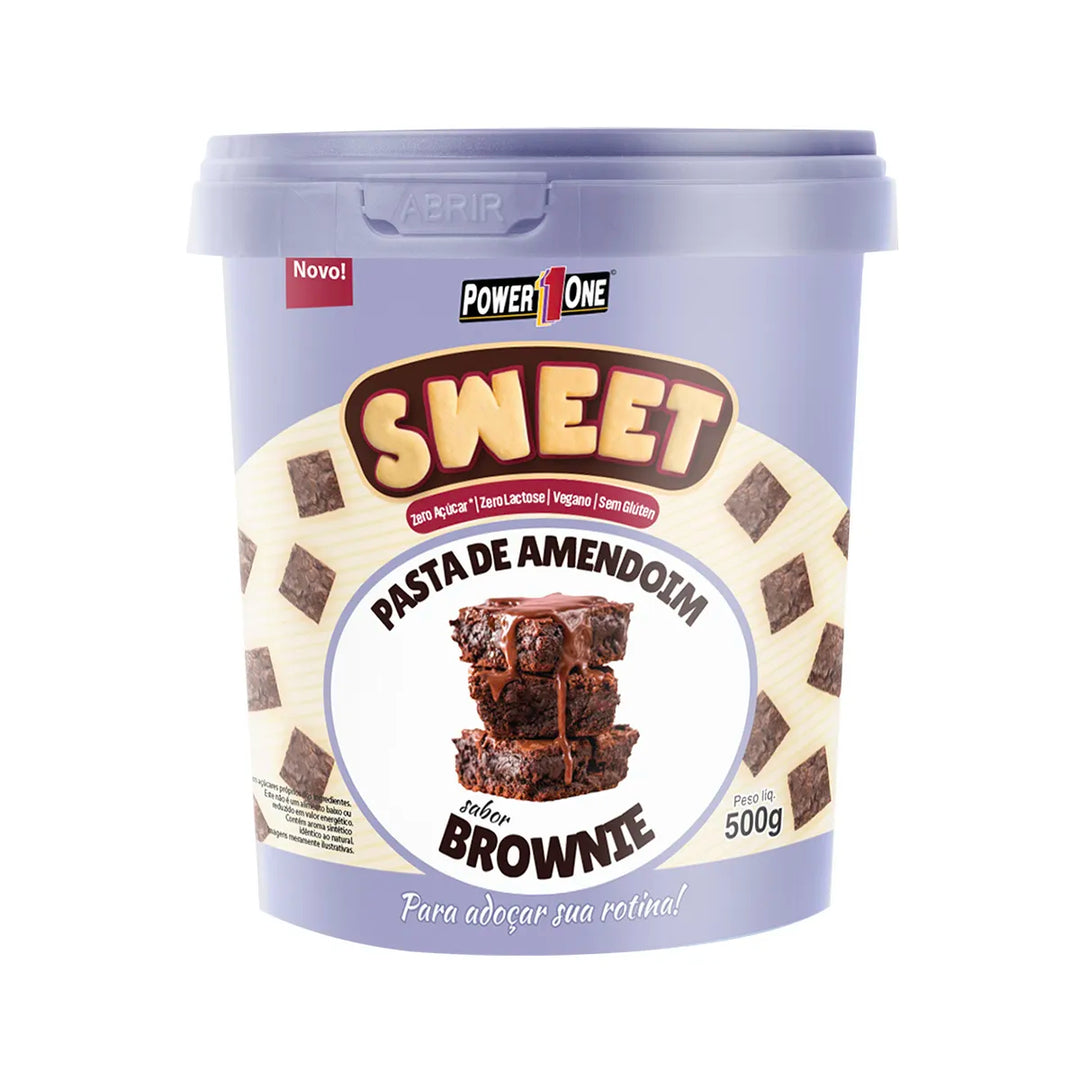 Pasta de Amendoim Sweet - 500G Brownie - Power One