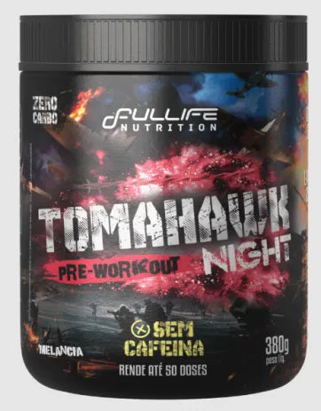 Tomahawk Pre-Workout Night 380g sabor Melancia | Fullife Nutriti