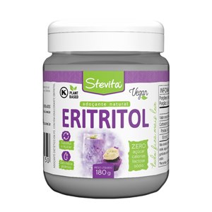 Adoçante Eritritol Vegan Natural Zero 180g | Stevita