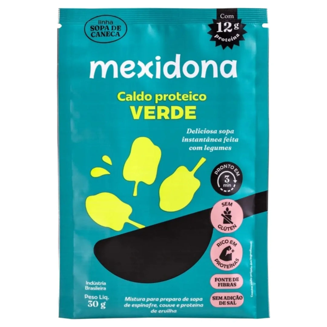 Sopa de Caneca Sem Glúten 8x30g Caldo Verde - Mexidona