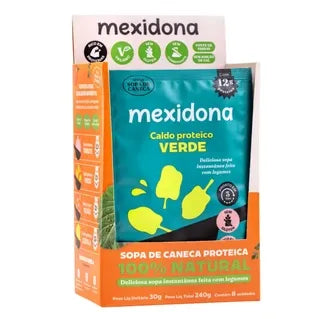 Sopa de Caneca Sem Glúten 8x30g Caldo Verde - Mexidona