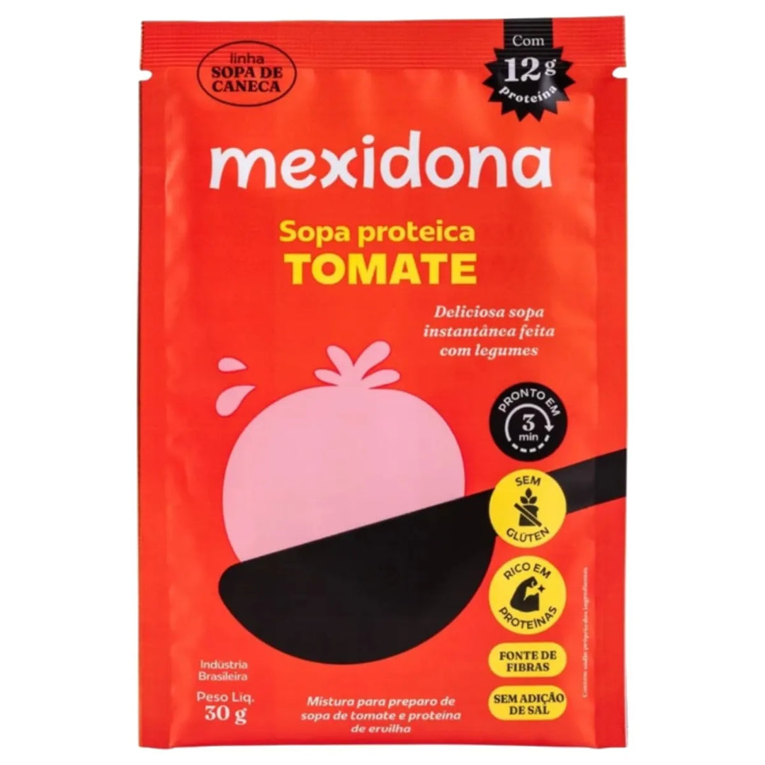 Sopa de Caneca Sem Glúten 8x30g Tomate - Mexidona