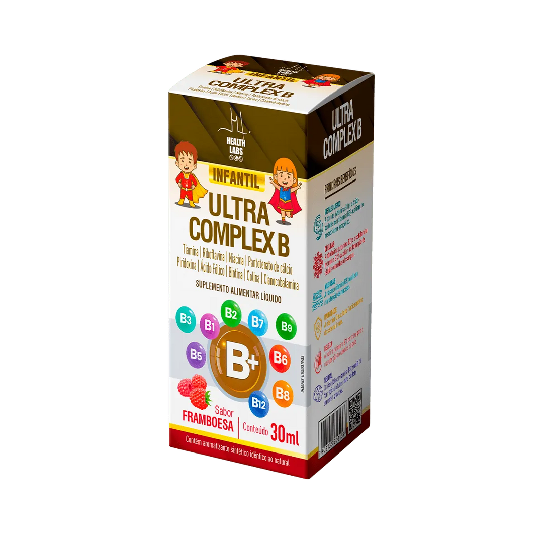 Ultra Complex B Infantil 30ml sabor Framboesa | Health Labs