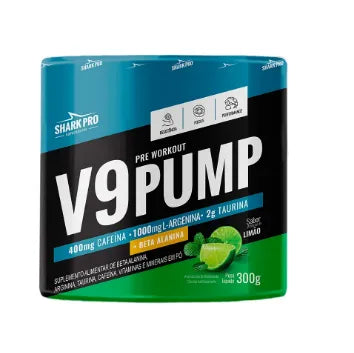 V9 Pump Pré-Treino 300g sabor Limão | SharkPro