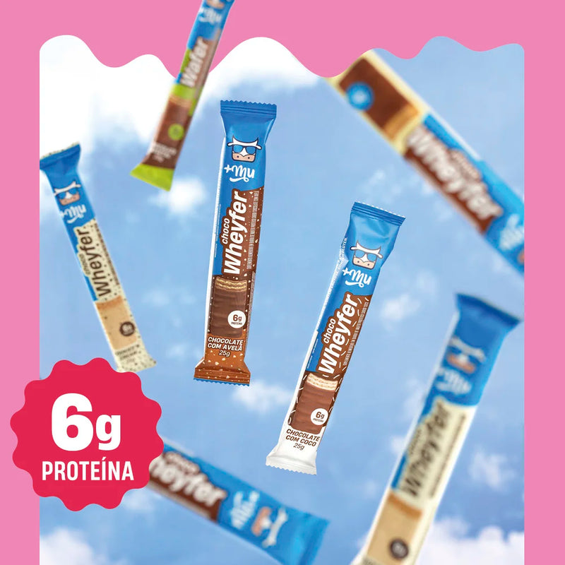 Choco Wheyfer Vegetal Chocolate 12 unidades 25g Mais Mu