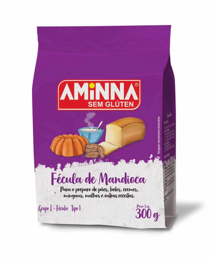fécula De Mandioca Sem Glúten 300g - Aminna