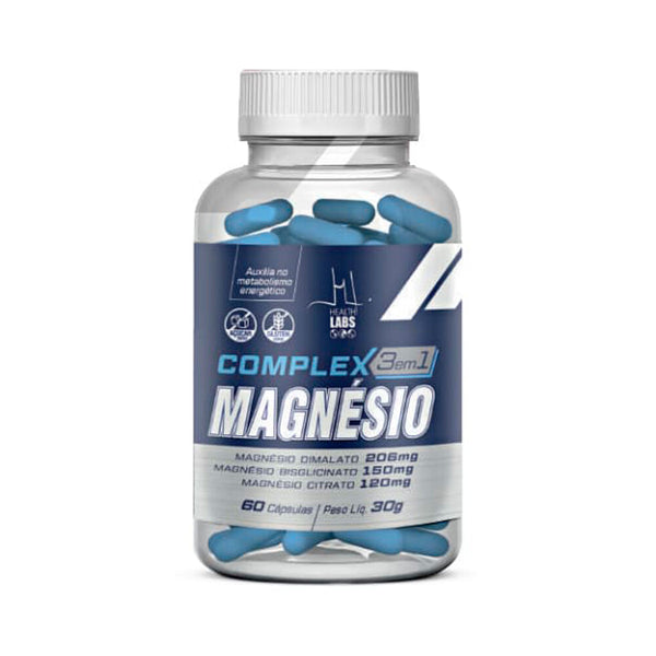 Complex Magnésio 3 em 1 Health Labs 60 Cápsulas