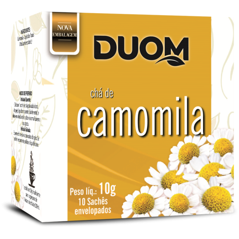 Chá Camomila 10 unidades 10g Sachês Duom