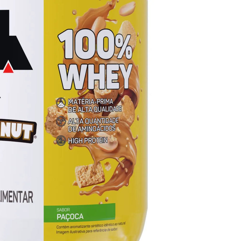 Whey 100% Paçoca 900g Dr.Peanut Collab Max Titanium