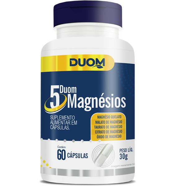 Duom 5 Magnésios 60 cápsulas