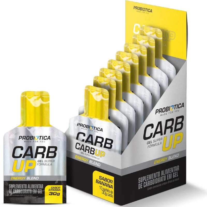 Carb Up Energy Gel Banana 10 unidades 30g Probiótica