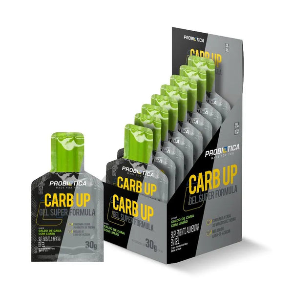 Carb Up Energy Gel Caldo de Cana C/Limão 10 unidades 30g Probiótica