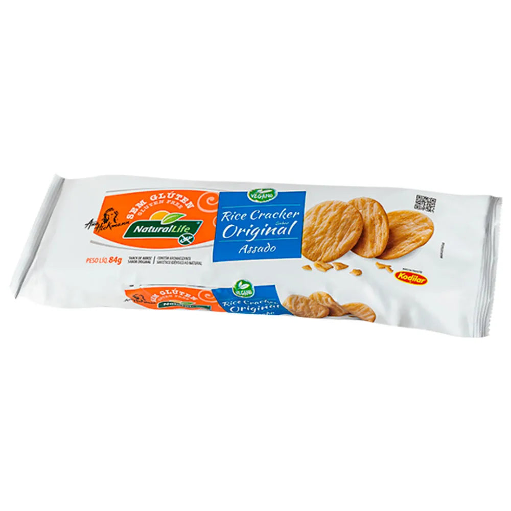 Rice Cracker Sabor Original Sem Glúten e Vegano 84g | Natural Life