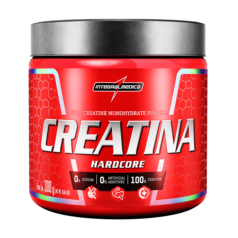 Creatina Hardcore 100% Pura 300g IntegralMedica