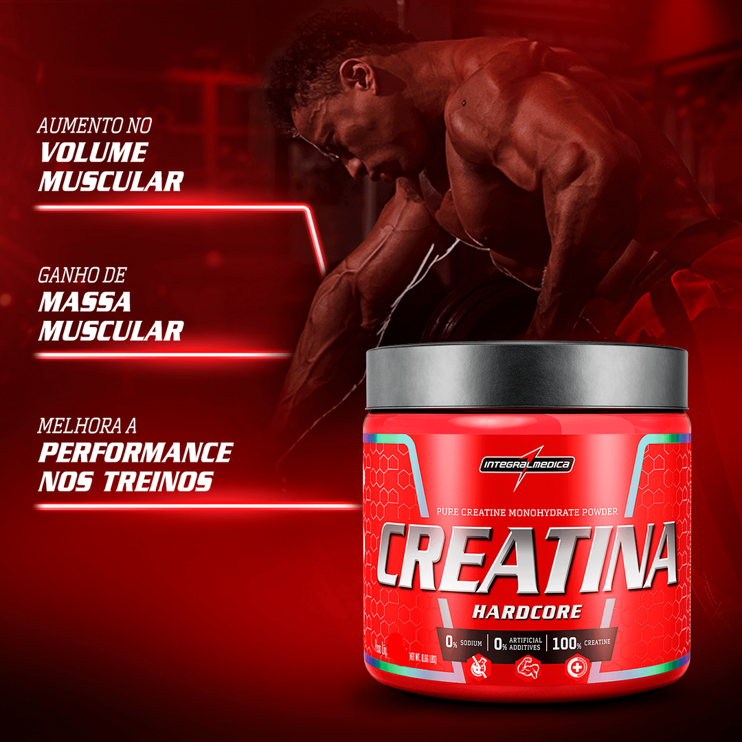 Creatina Hardcore 100% Pura 150g IntegralMedica