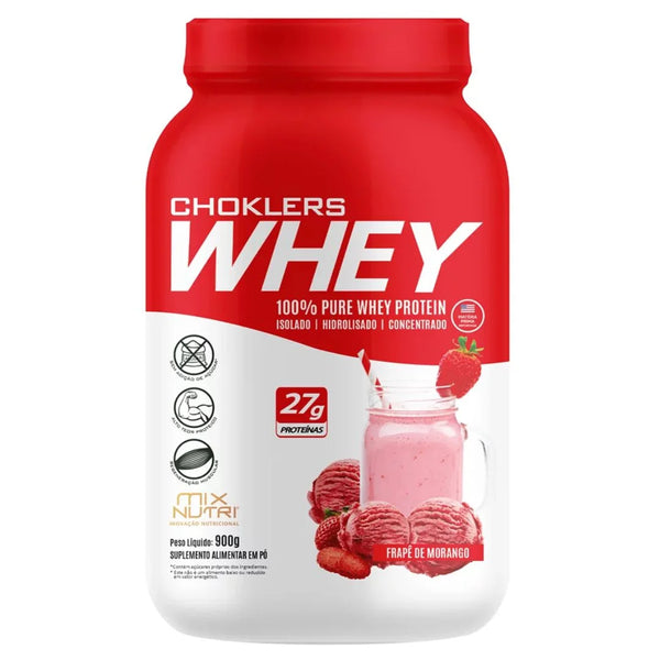 CHOKLERS WHEY PT 900G FRAPE DE MORANGO