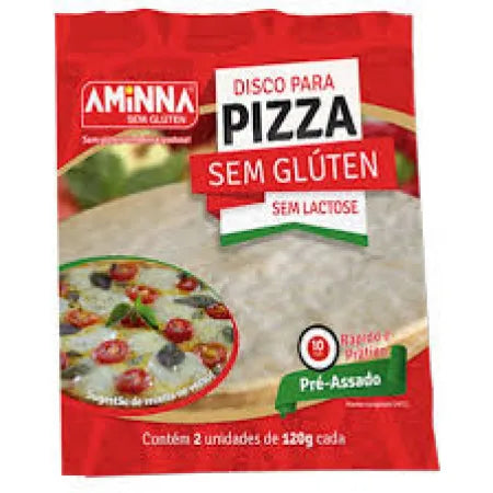 Massa De Pizza Sem Gluten C/ 2 Unid 240G Aminna