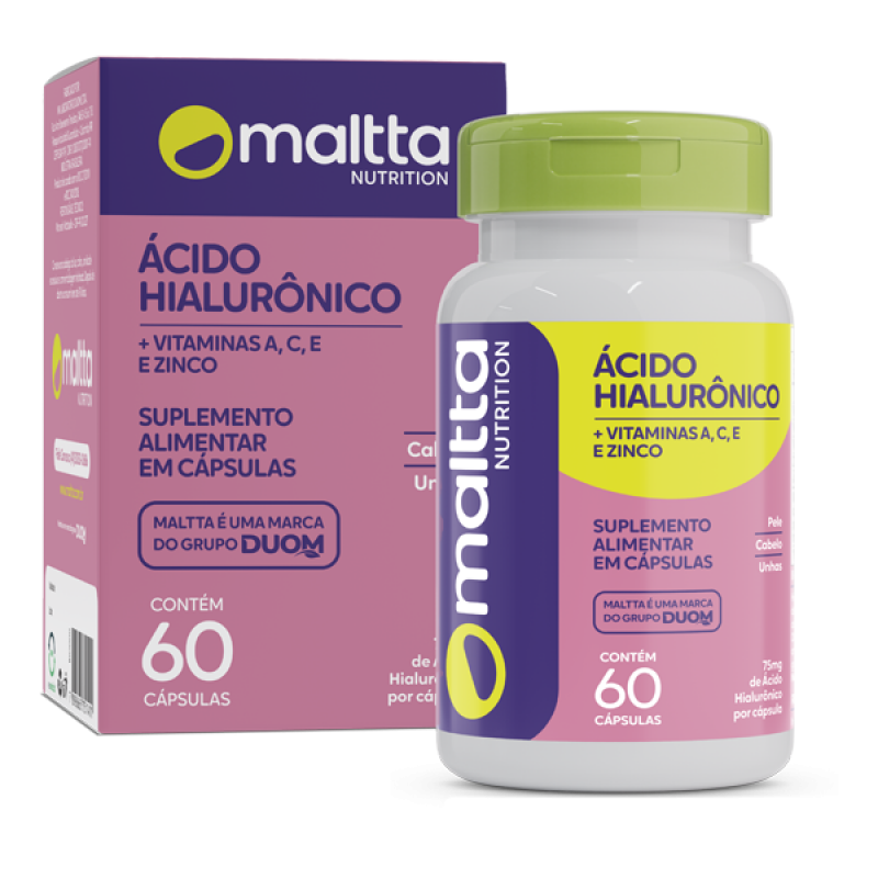 Ácido Hialurônico c/ Vitaminas 60 Cápsulas | Maltta
