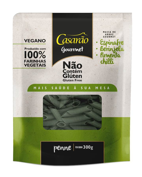 MASSA DE ARROZ GOURMET 300G PENNE C/ESPI./BERIG./PIM.CHILLI