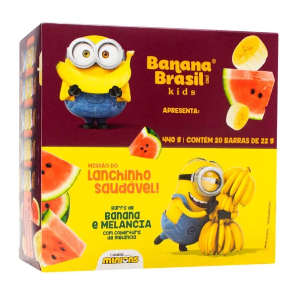 Barra Banana Kids 20x22g Melancia | Banana Brasil