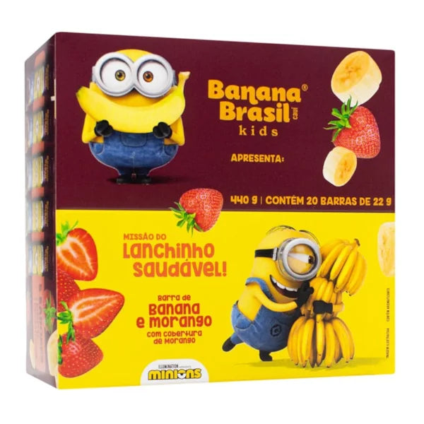BAR.BANANA KIDS 20X22G MORANGO
