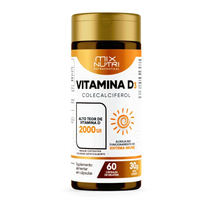 Vitamina D3 2000UI 60 cápsulas | Mix Nutri