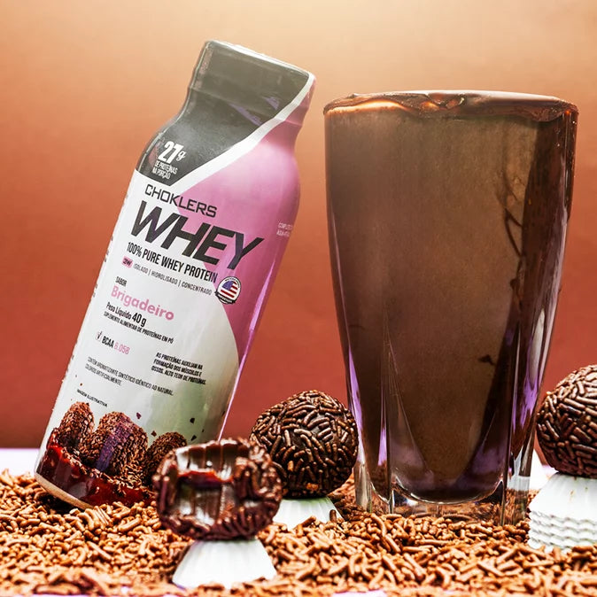 Bebida Proteica Whey Brigadeiro 15 unidades 40g Choklers
