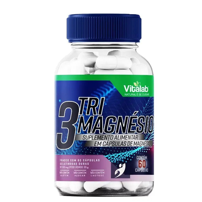 Tri Magnésio 60 cápsulas | Vitalab
