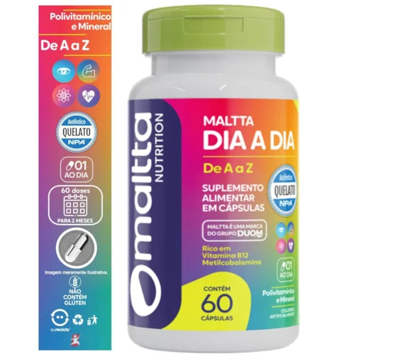 Multivitamínico Dia a Dia de A a Z 60 cápsulas | Maltta