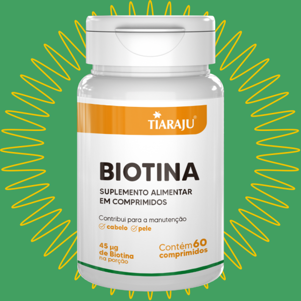 Biotina 45 Mcg 60 Cápsulas Tiaraju