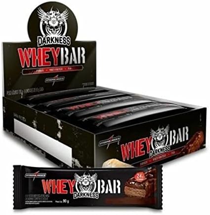 Whey Bar Darkness - 8x90g Chocolate ao leite com chocolate chips
