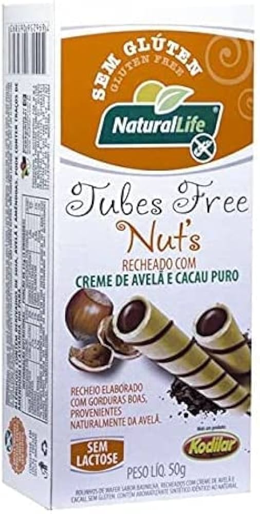 Tubetes com Creme de Amendoim Sem Glúten / Sem Lactose Natural Life