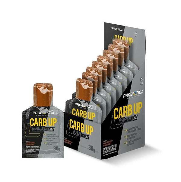 CARB UP GEL BLACK 10X30G CARAMELO SALGADO